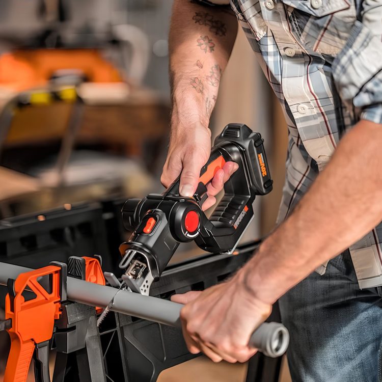 All About The WORX WX550L.9 20V Power Share Axis Cordless Reciprocating ...